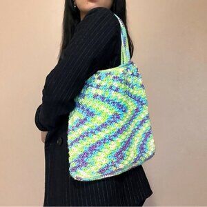 Handmade Summer Beach Market Crochet Tote Bag